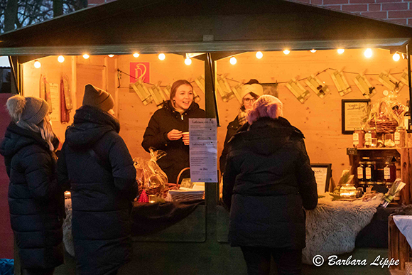 Weihnachtsmarkt Schneermann BLippe Bude