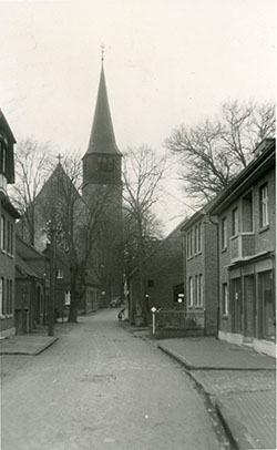 Dorfstraße Klein Reken in den 50er Jahren RE