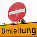 NRW Straßen Umleitung EF